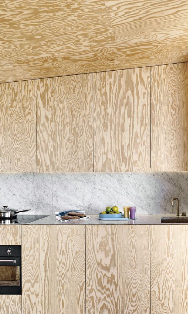 Pine plywood kitchen doors