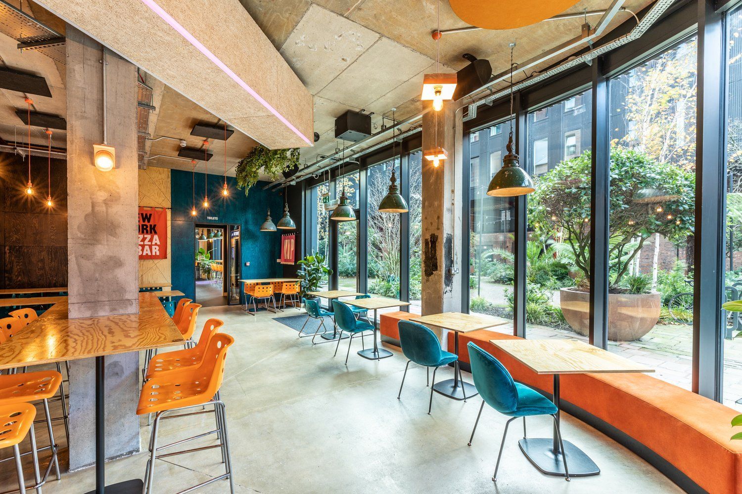 Pine Plywood Decorative use in a restaurant