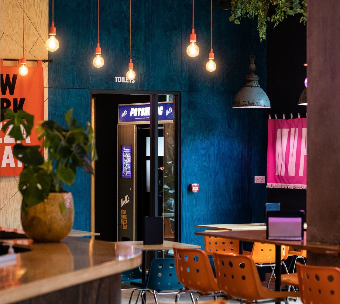 Blue Stained Plywood