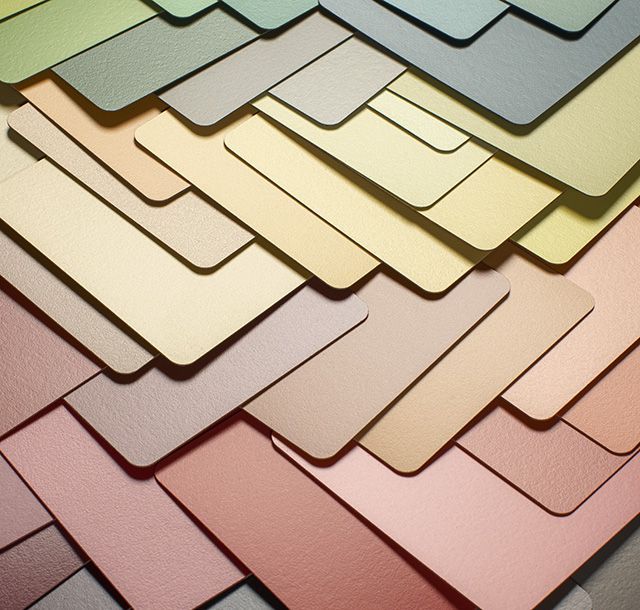 Range of Laminate colour swatches