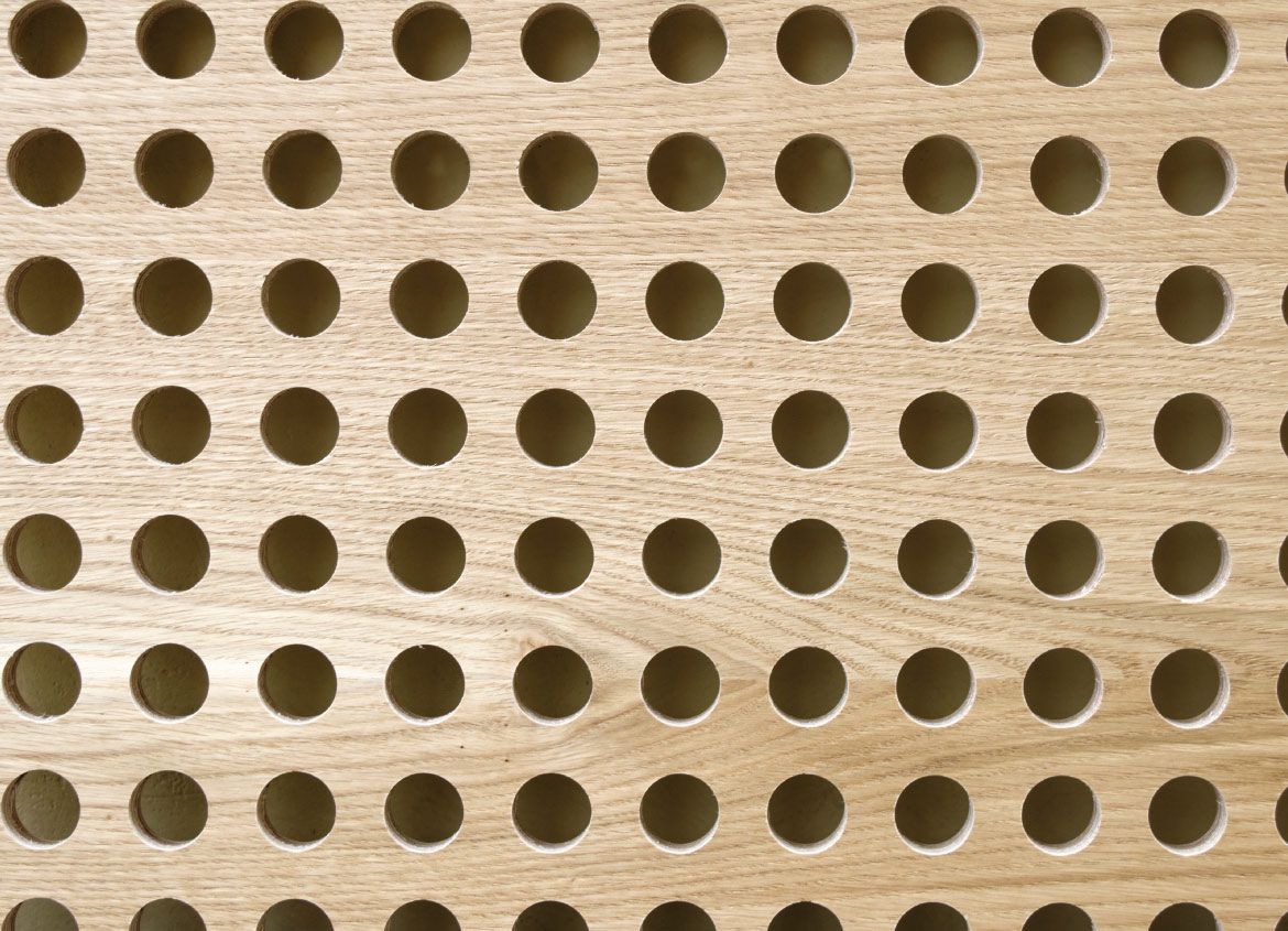 Oak  faced Perforated Acoustic Panels