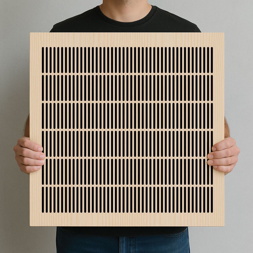 Slotted Plywood Acoustic panels