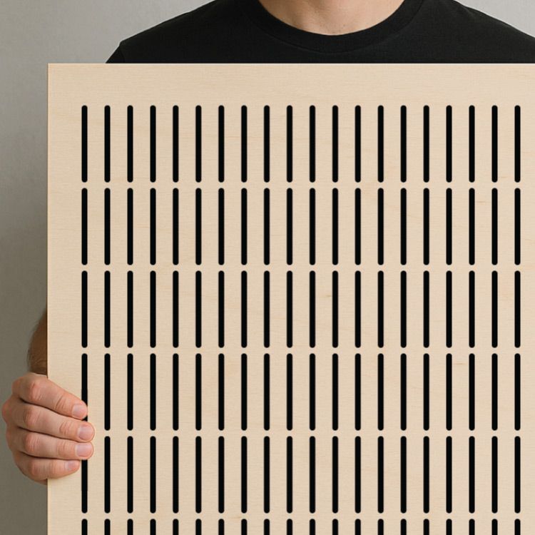 slotted birch plywood panels