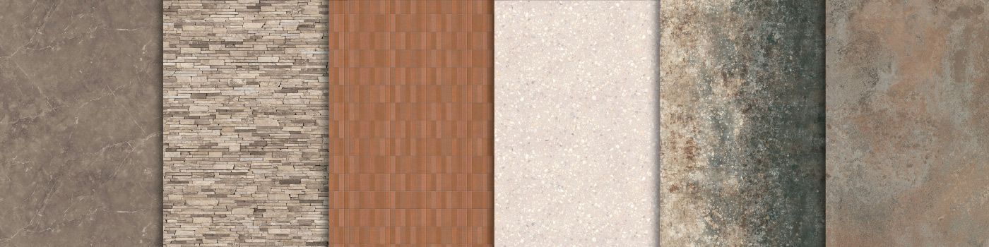 laminated plywood with a stone wall pattern