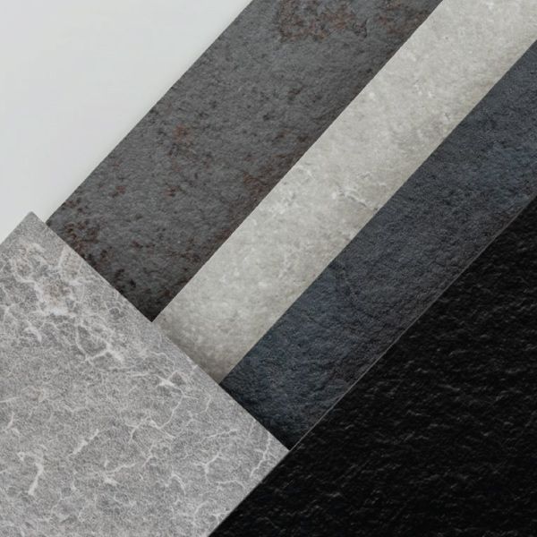 Stone faced plywood panels