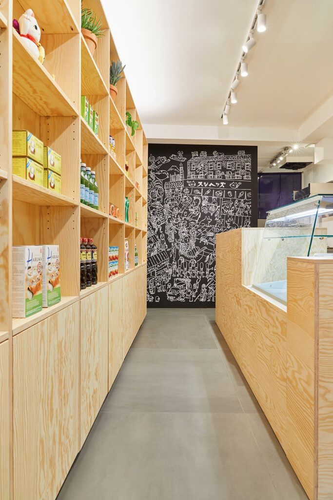 Pine Plywood in a Restaurant