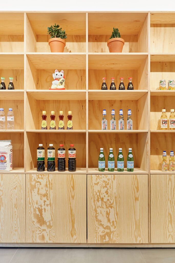 Pine Plywood Shelves and Cupboards