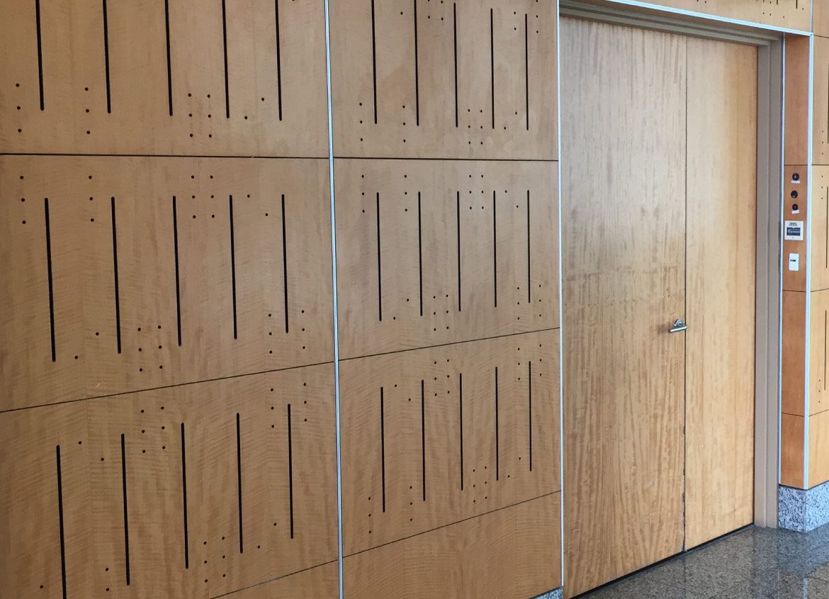 Veneered Panels for Acoustic Walls