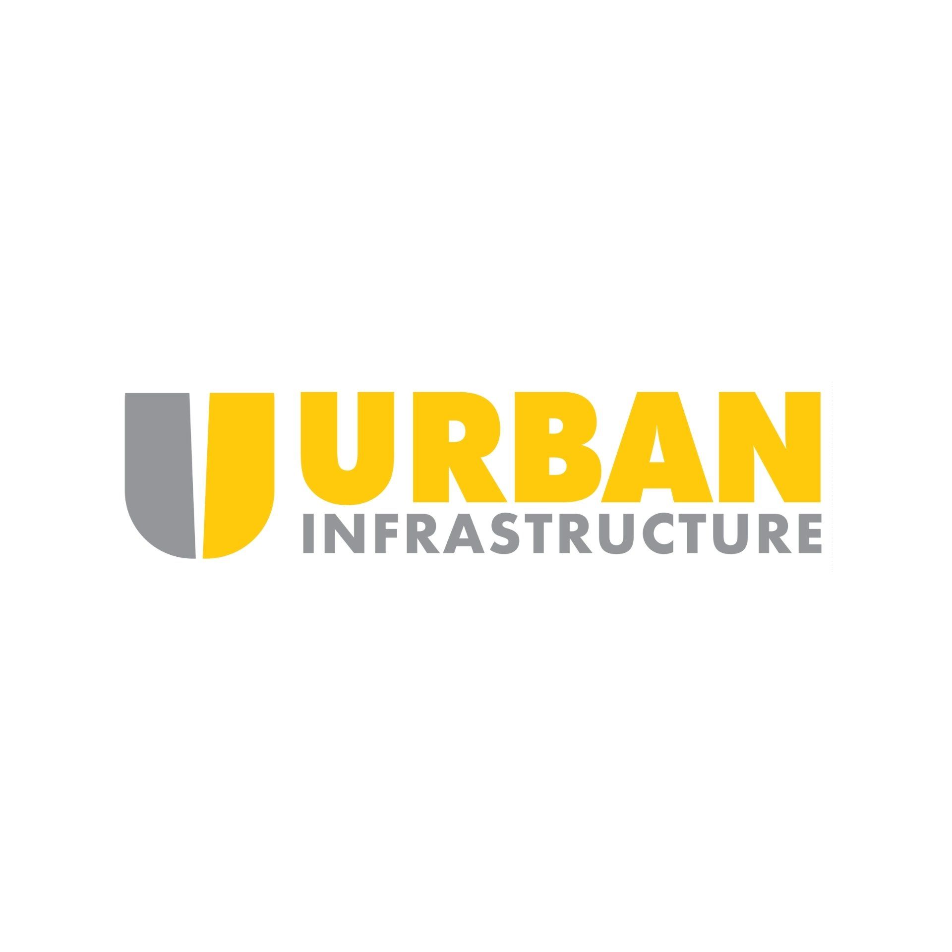 A yellow and gray logo for urban infrastructure