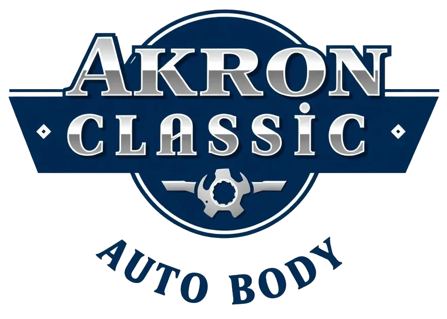 Logo for Akron Classic Auto Body, with 