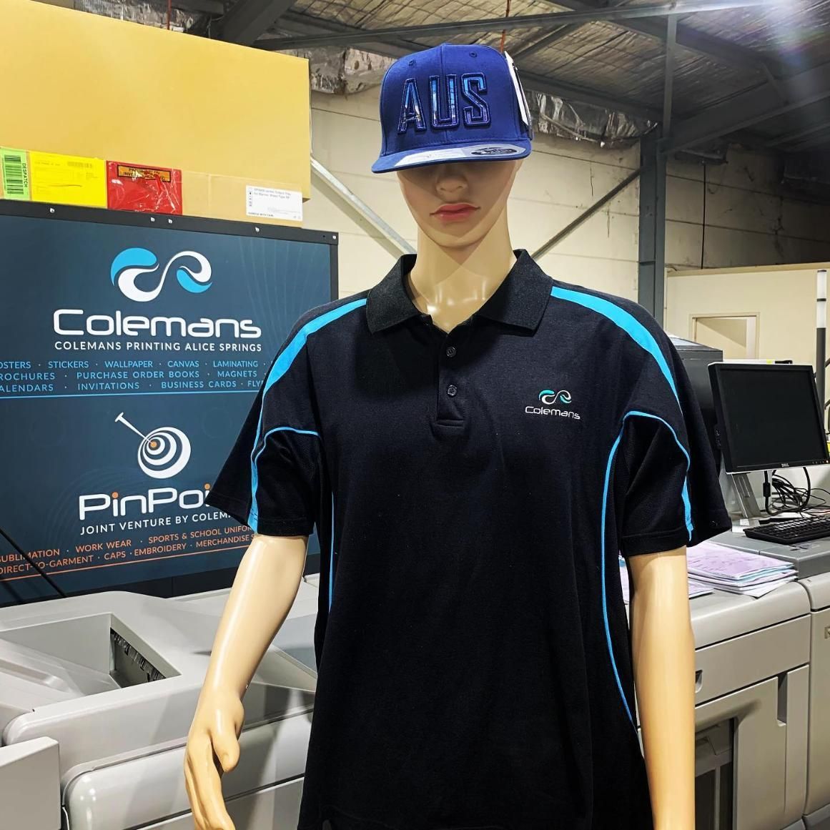 a Mannequin Wearing a Colemans Shirt and Hat — Pinpoint In Alice Springs, NT