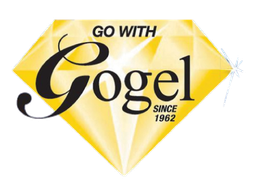 A yellow diamond with the words go with gogel since 1962 on it