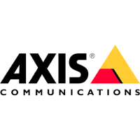 Axis communications logo on a white background