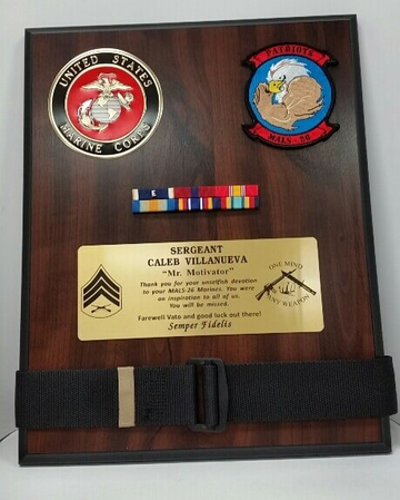 Marine Corps Emblem Award Plaque