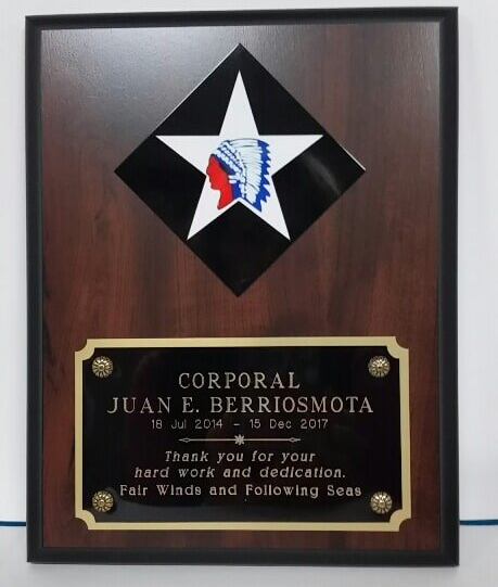 Plate — Star Award in Jacksonville, NC