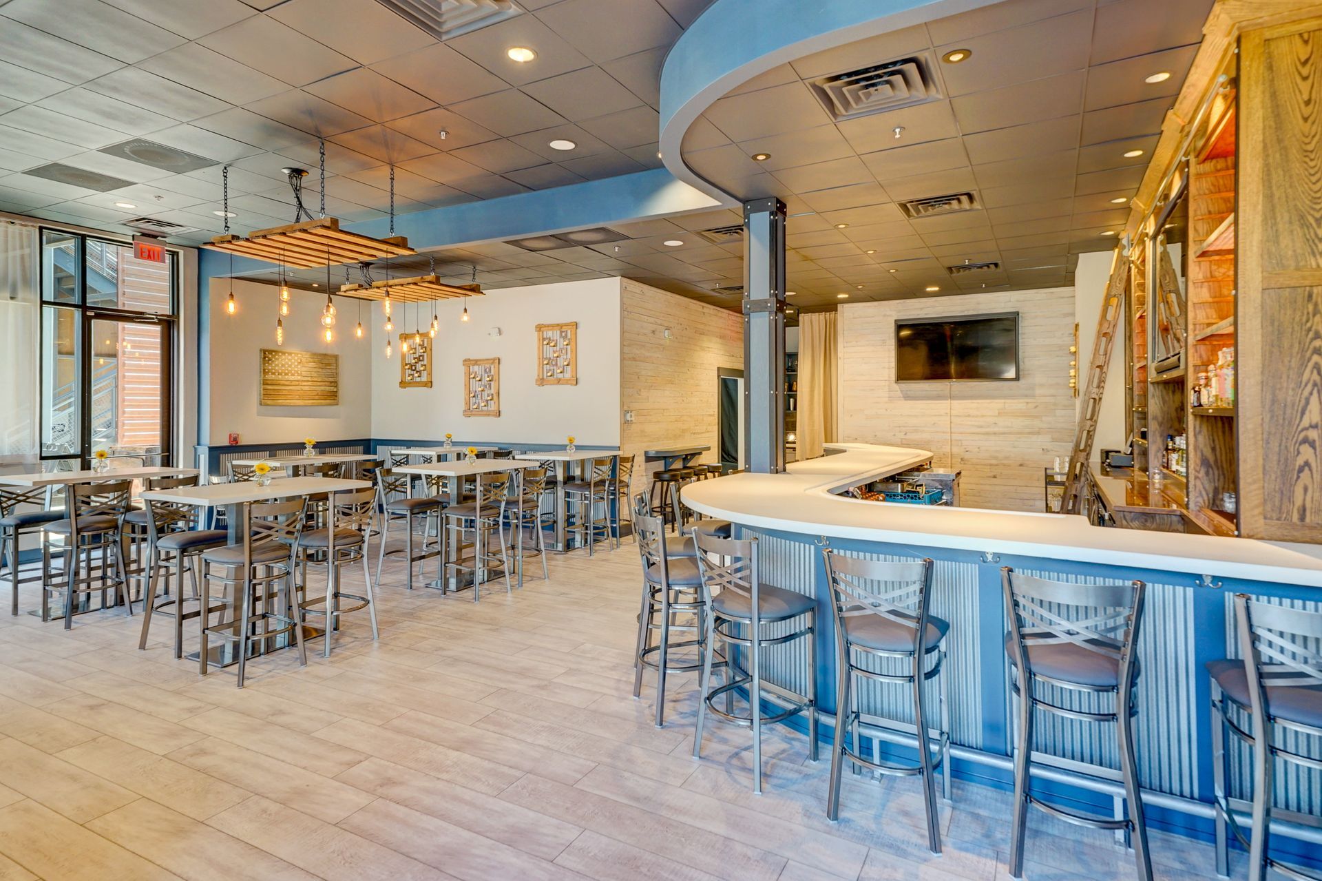 Bar and dining room at Wilmington NC's South Front Tavern