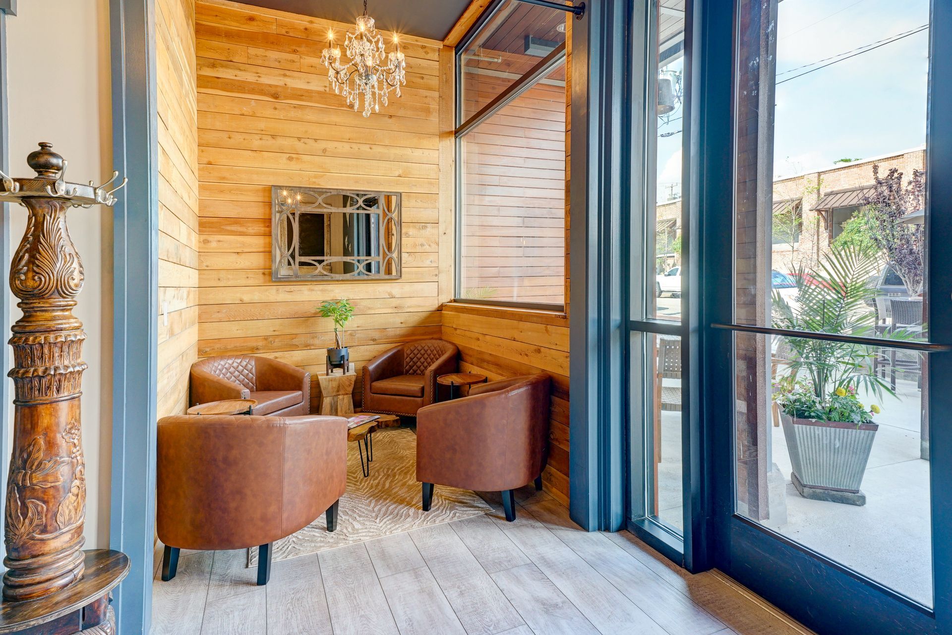 Inside lounge at South Front Tavern in Wilmington NC's South Front District