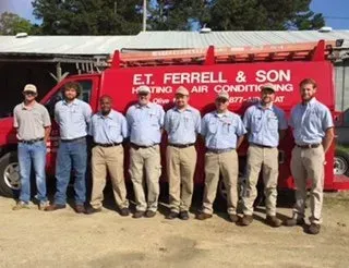 Crew members from E.T. Ferrell & Son.