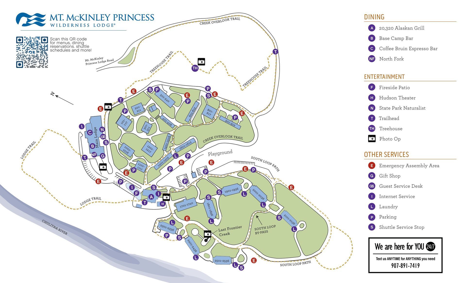 Mt. McKinley Princess Property Map