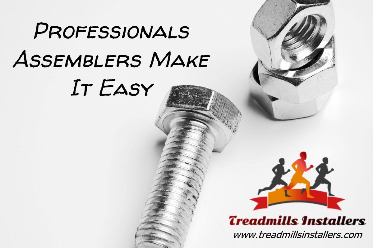 A picture of nuts and bolts with the words professionals assemblers make it easy