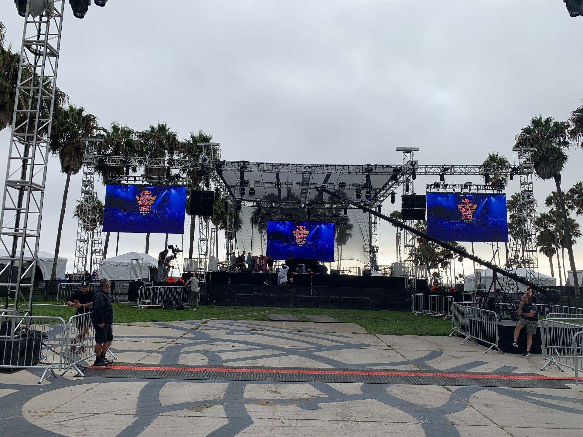 a stage ready for broadcast production services