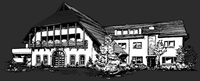 Dunkle Zeichnung vom Hotel „Haus Große Kettler“