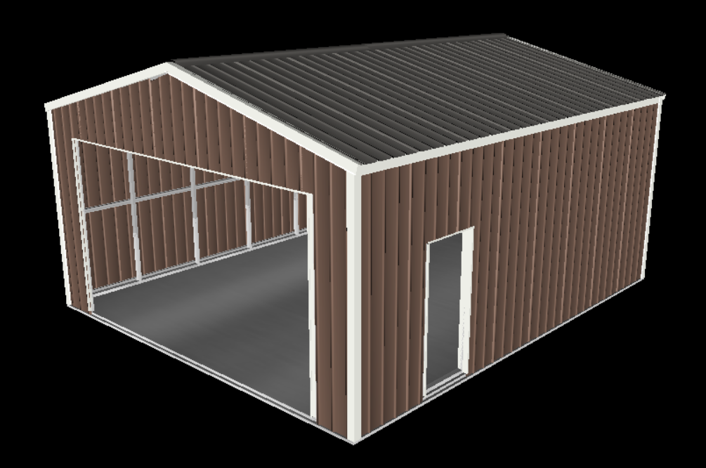 Price for a 16x24x8 Garage kit $7988.31 ($20.80 per sq,ft)