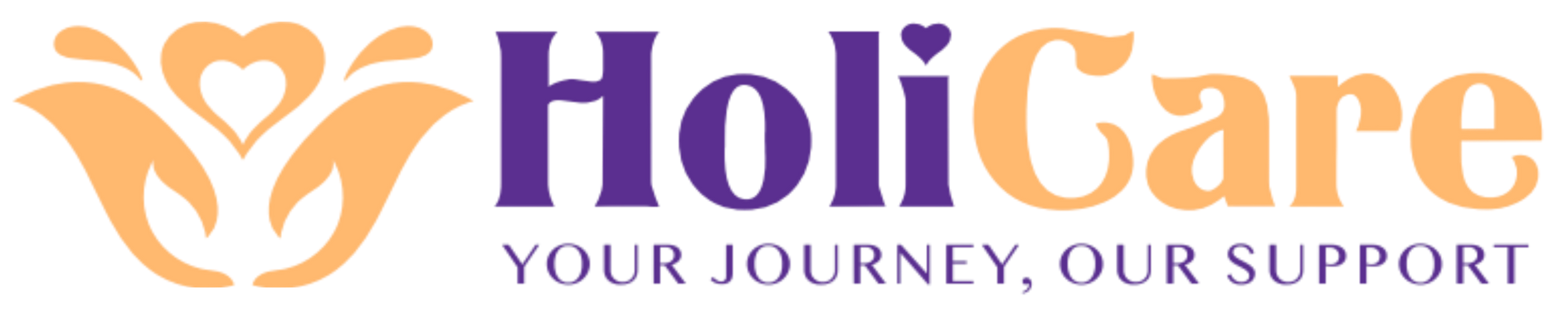 A logo for holicare your journey our support