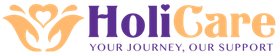 A logo for holicare your journey our support