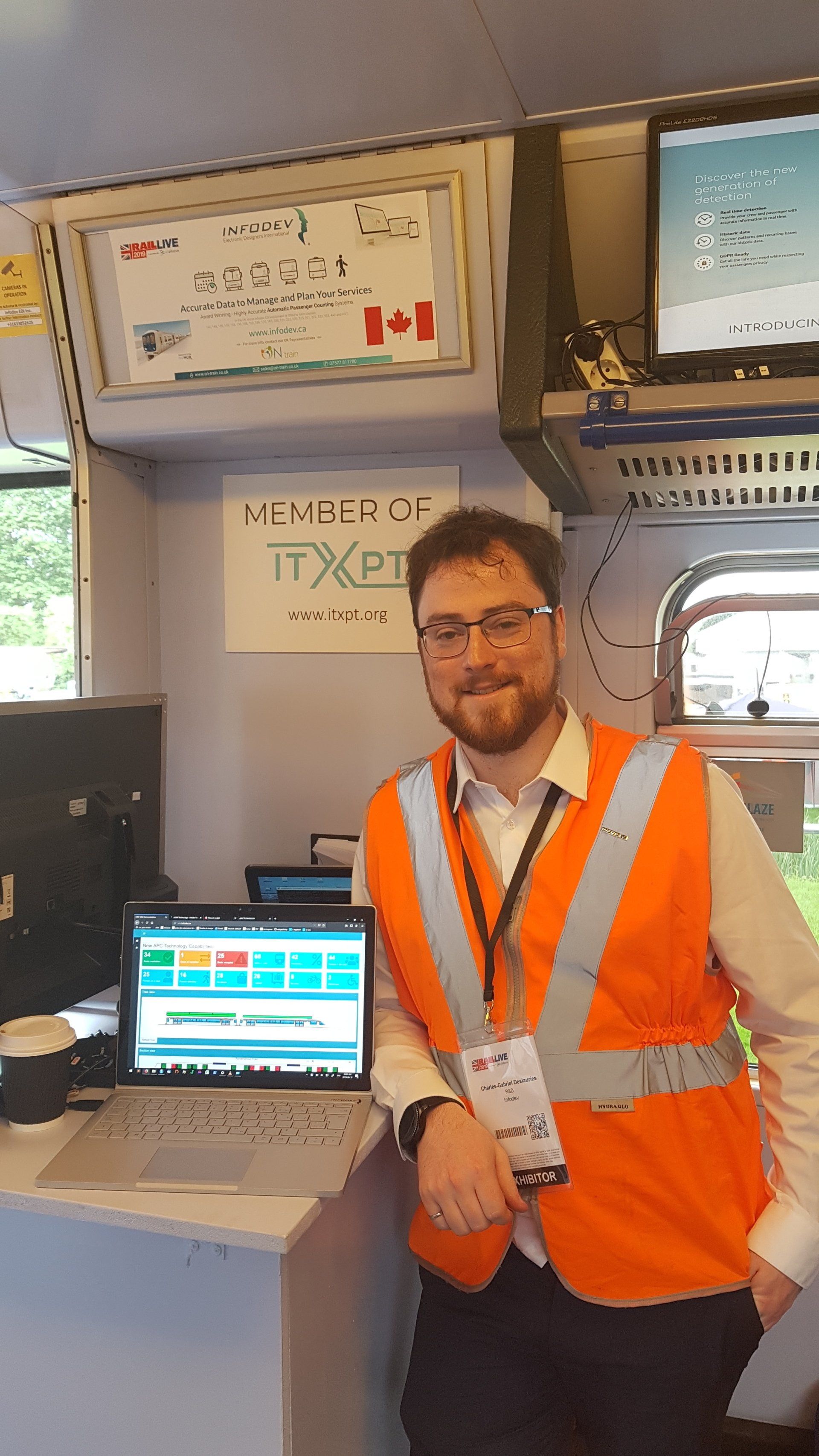 Infodev Unveil their New Seat and Space Technology at Rail Live