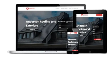 Anderson Roofing & Exteriors Website Design