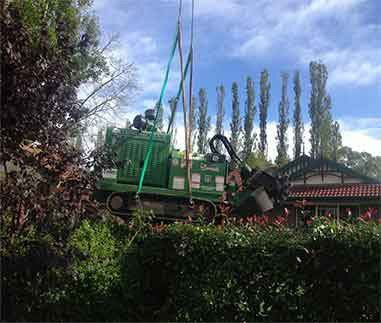 Machine For Stump Grinding — Southern Highlands, NSW — Above All Arbor