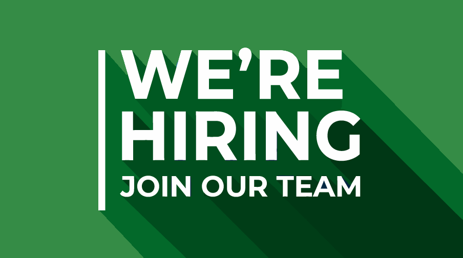 Green “We’re Hiring” sign with bold white text and “Join Our Team” tagline. | Golden Gear Automotive