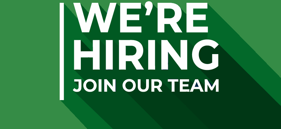 Green “We’re Hiring” sign with bold white text and “Join Our Team” tagline. | Golden Gear Automotive