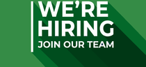 Green “We’re Hiring” sign with bold white text and “Join Our Team” tagline. | Golden Gear Automotive