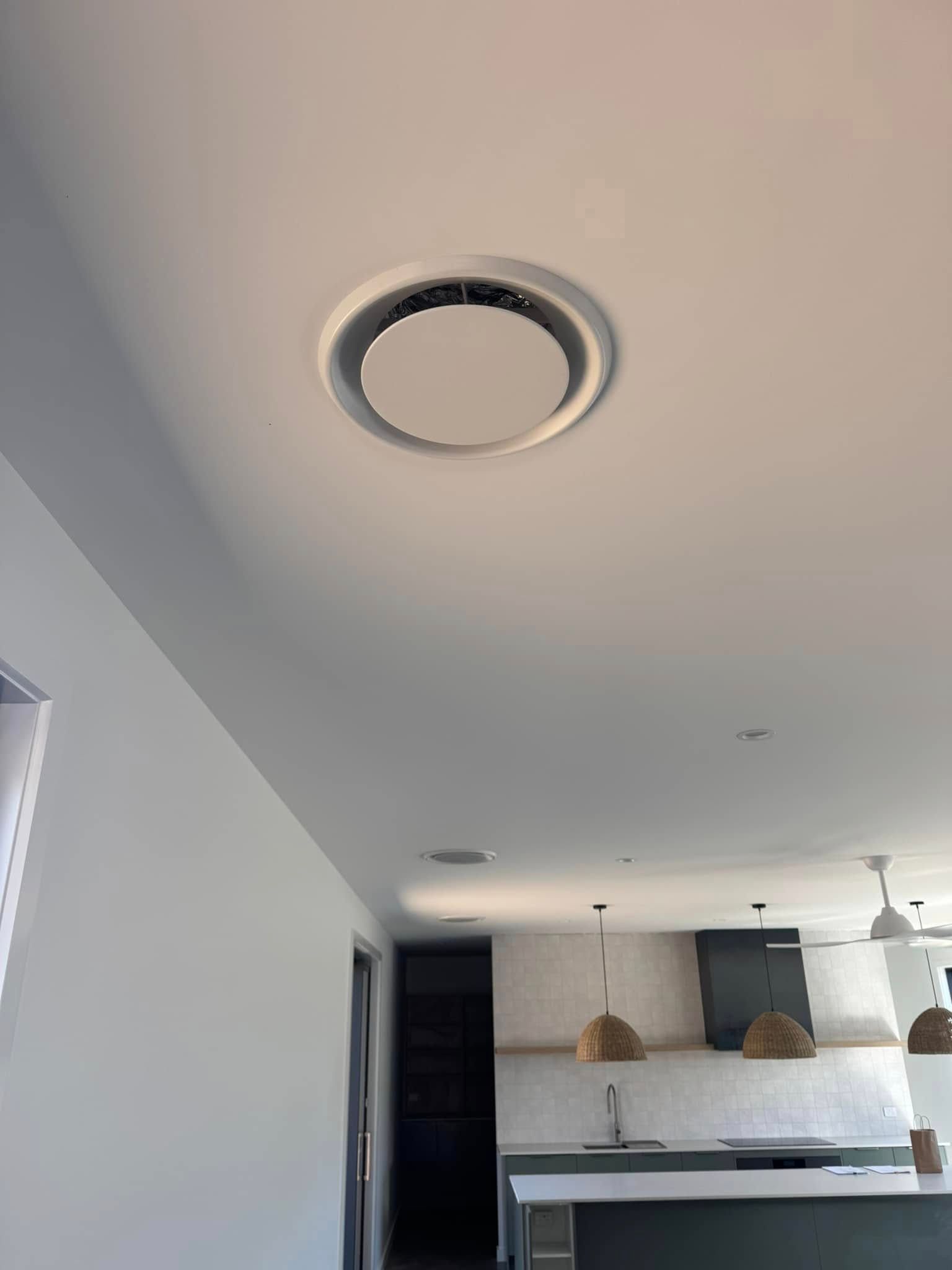White Ceiling with Circular Air Vent — Canobolas Air in Parkes, NSW