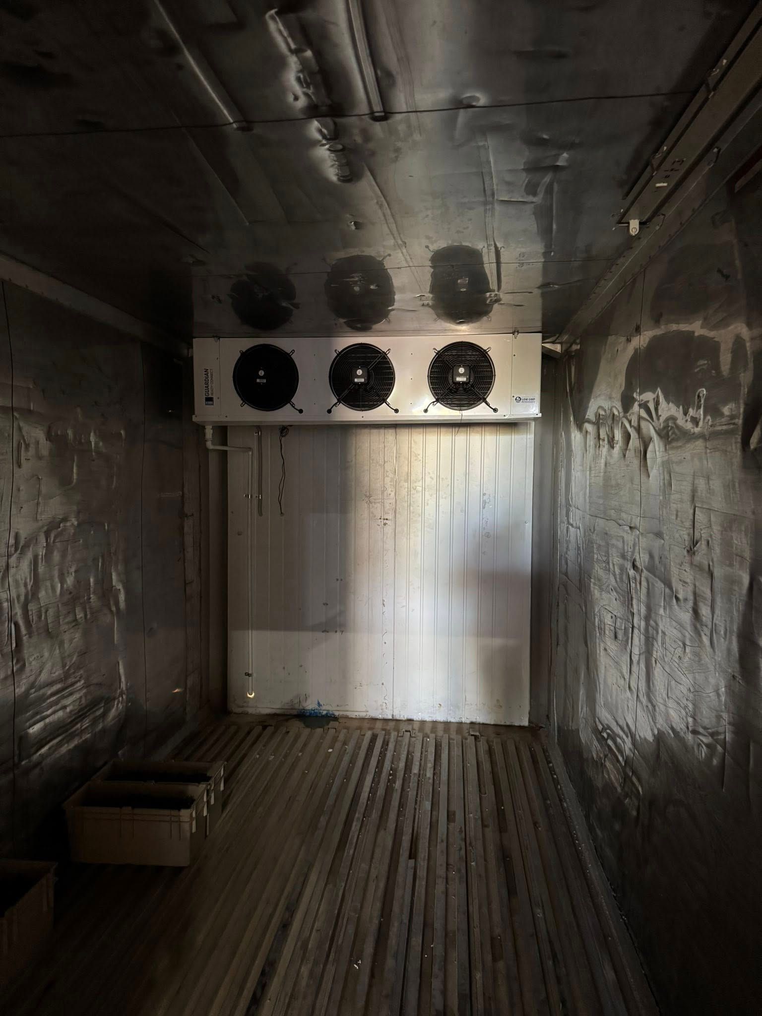 Interior of A Refrigerated Truck: Metal Walls — Canobolas Air in Orange, NSW