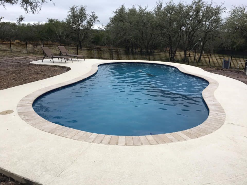 Pool in Backyard — Agua Dulce, TX — Paradise Pools