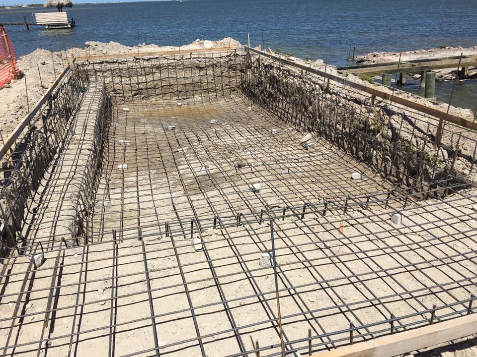 Setting the Rebar — Agua Dulce, TX — Paradise Pools