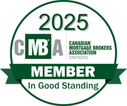 The logo for the canadian mortgage brokers association is a member in good standing.