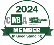 The logo for the canadian mortgage brokers association is a member in good standing.