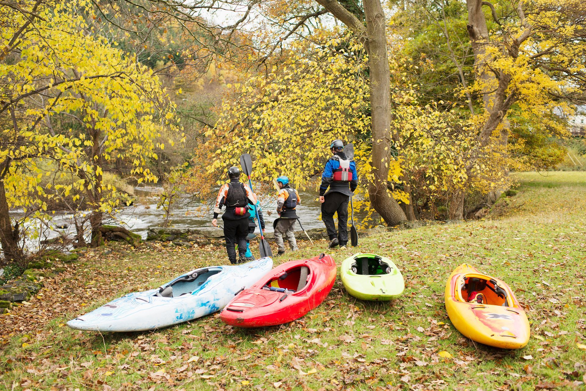 A group kayaking outing at Clyde River Recreation Vermont