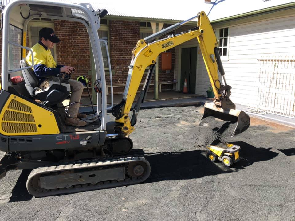 Mini Digger — Landscaping Services in Dubbo, NSW