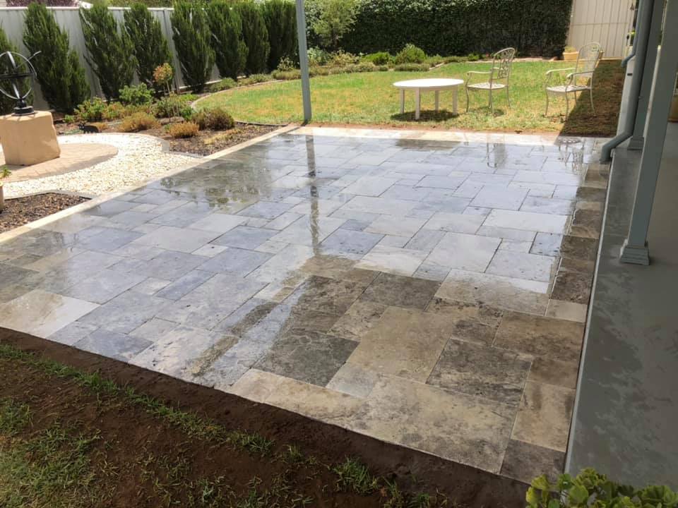 After Paving Outside The House — Landscaping Services in Dubbo, NSW
