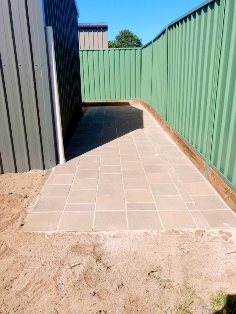 After Paving Near Colorbond — Landscaping Services in Dubbo, NSW
