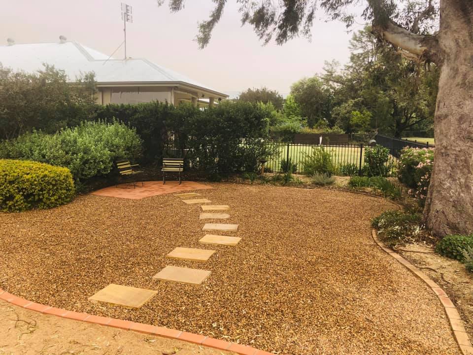 Residential Landscaping With Stones And Path — Landscaping Services in Dubbo, NSW