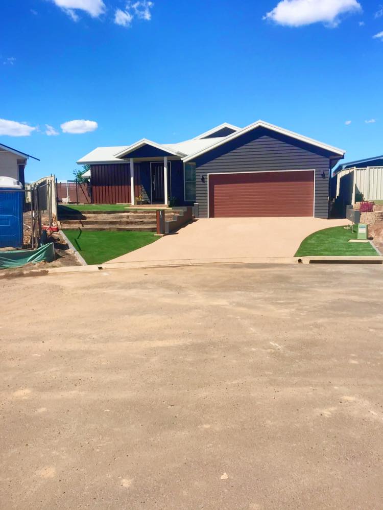 Synthetic Grass Used On Residential Building — Landscaping Services in Dubbo, NSW