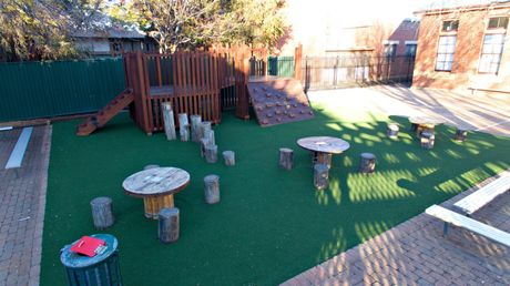 Creative outdoor landscaping design for a child care centre in Dubbo