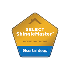 Capital City Roofing is factory certified with CertainTeed as a Select Shingle Master.