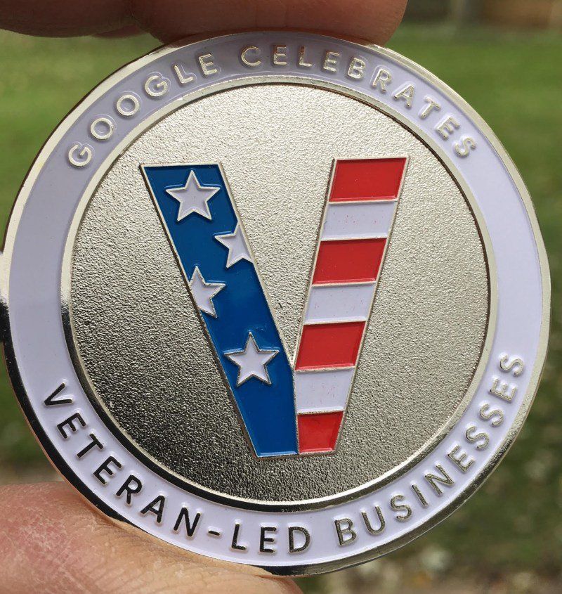 Google Veteran Led Business Challenge Coin